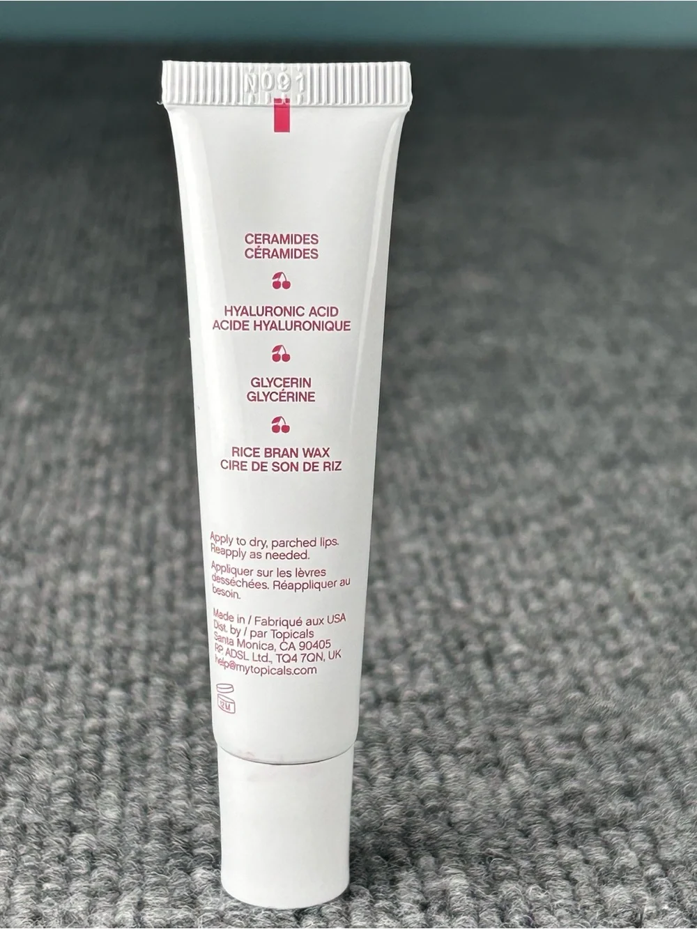 TOPICALS Slick Salve Açaí Lip Balm 0.5 oz Full Size Hydration Ceramides NWOB